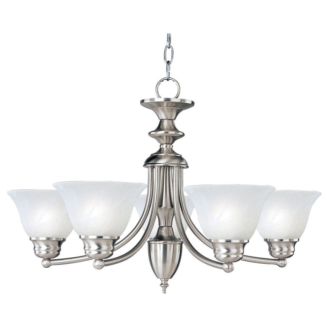 Maxim Malaga 2699MRSN Chandelier Light - Satin Nickel