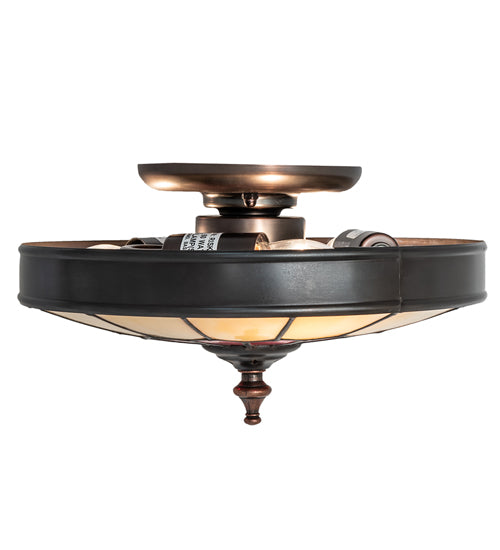 Meyda Tiffany Vincent 27056 Ceiling Light - Craftsman Brown