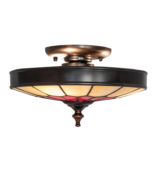 Meyda Tiffany Vincent 27056 Ceiling Light - Craftsman Brown