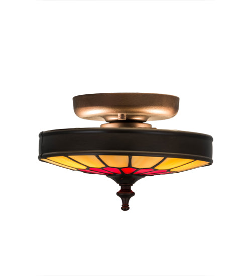 Meyda Tiffany Vincent 27058 Ceiling Light - Craftsman Brown