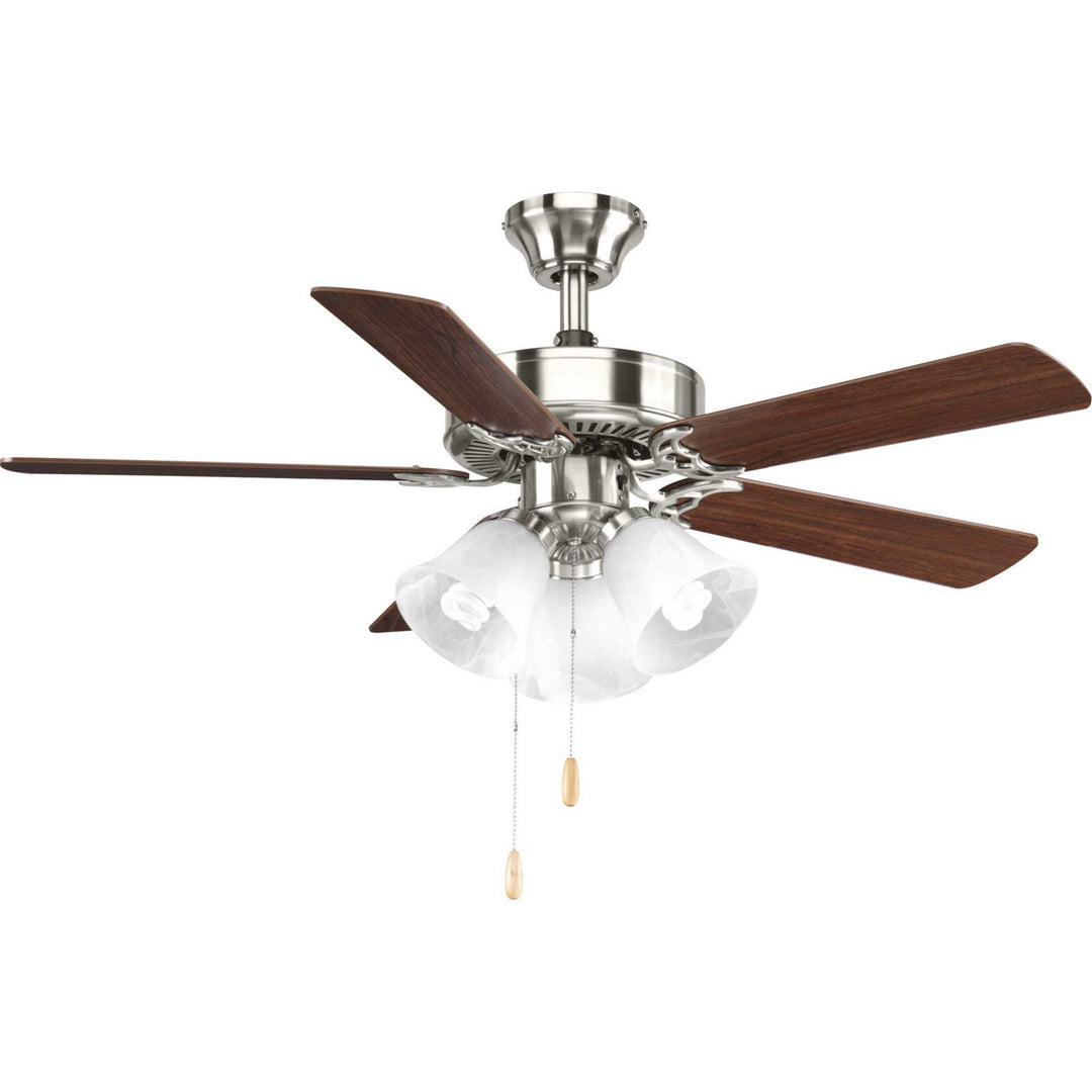 Progress Airpro P2500-09 Ceiling Fan - Brushed Nickel, Cherry, Natural Cherry/