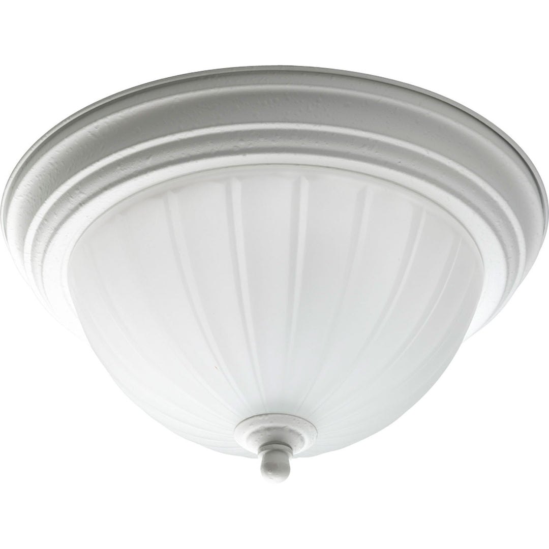 Progress Melon Glass P3816-30 Ceiling Light - White