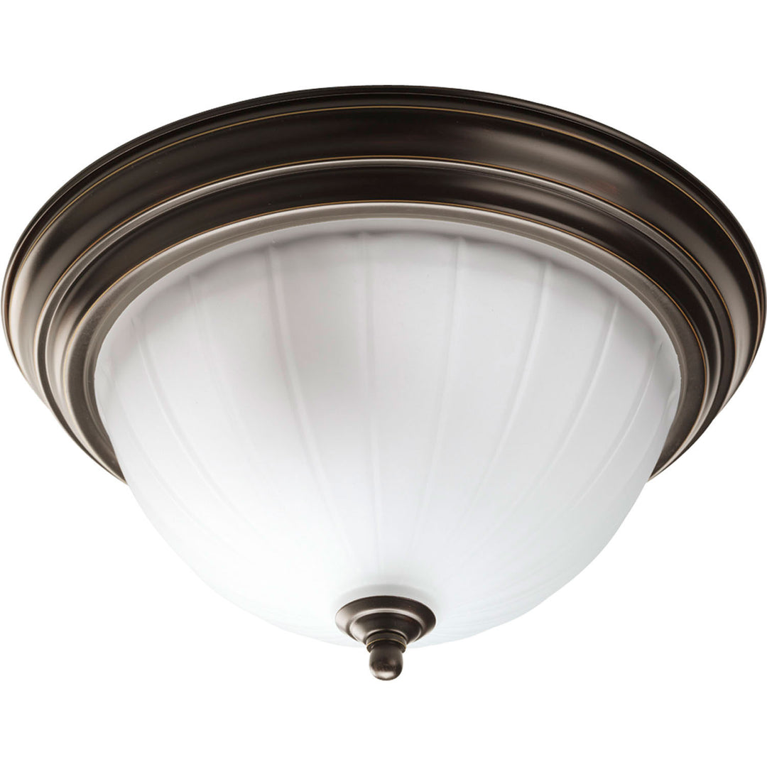 Progress Melon Glass P3817-20 Ceiling Light - Antique Bronze