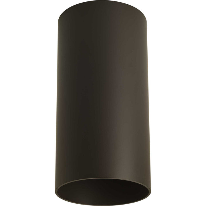Progress Lighting P5741-20 Cylinder One Light Outdoor Ceiling Mount Outdoor Bronze / Dark