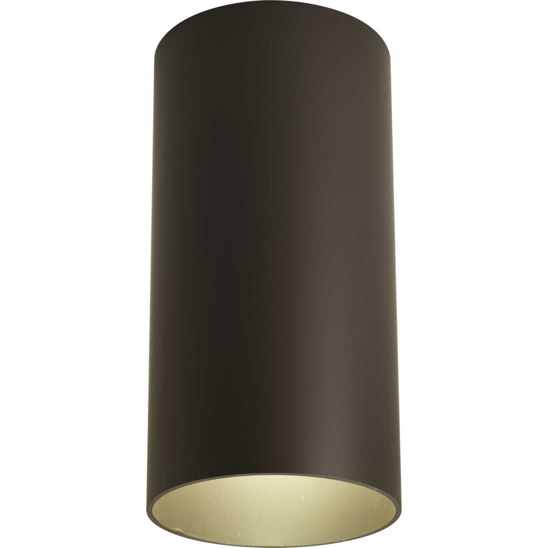 Progress Lighting P5741-20 Cylinder One Light Outdoor Ceiling Mount Outdoor Bronze / Dark