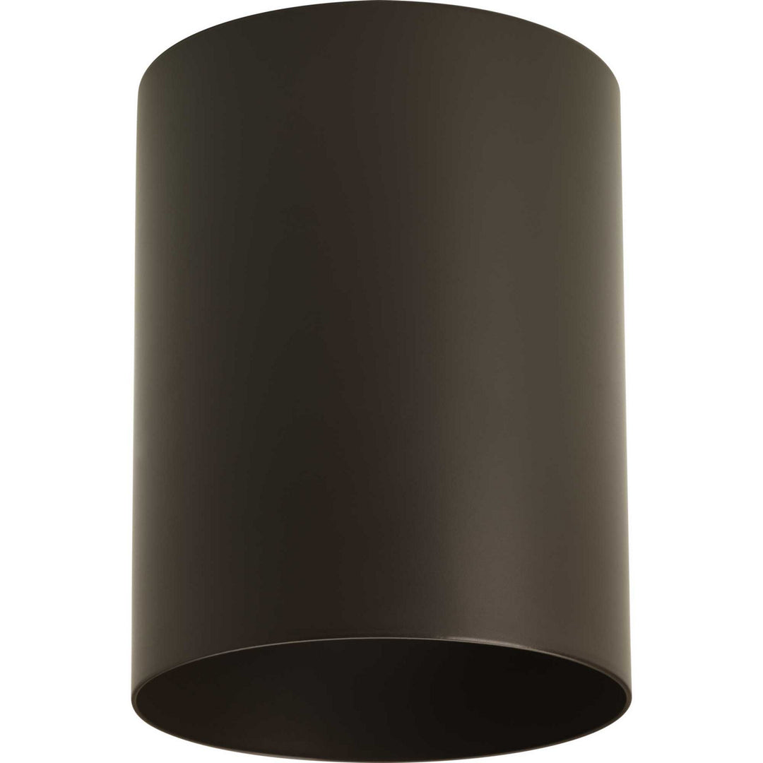 Progress Lighting P5774-20 Cylinder One Light Outdoor Ceiling Mount Outdoor Bronze / Dark