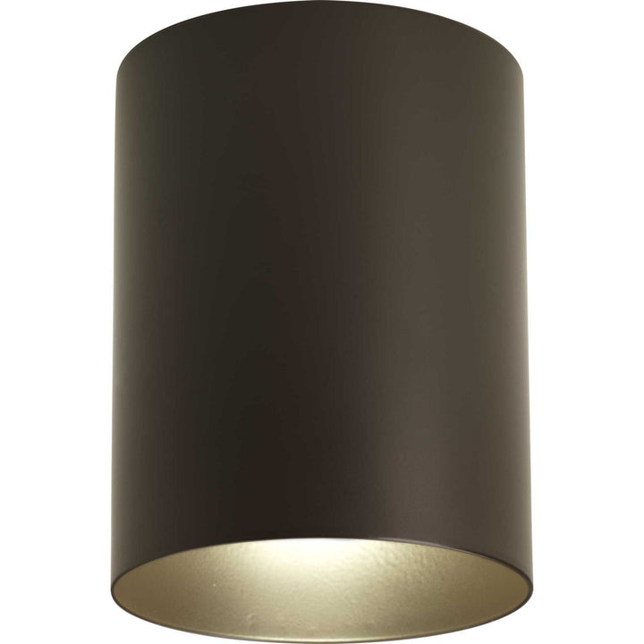 Progress Lighting P5774-20 Cylinder One Light Outdoor Ceiling Mount Outdoor Bronze / Dark