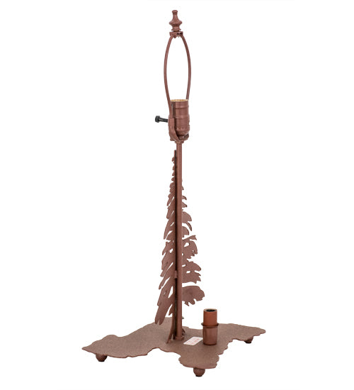 Meyda Tiffany Lighting 27193 Tall Pines Two Light Table Base Utility Light Bronze / Dark