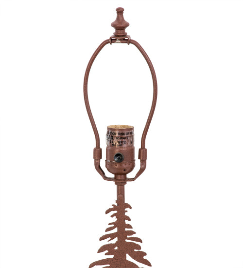 Meyda Tiffany Lighting 27193 Tall Pines Two Light Table Base Utility Light Bronze / Dark