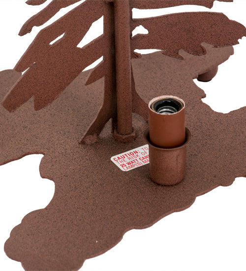 Meyda Tiffany Lighting 27193 Tall Pines Two Light Table Base Utility Light Bronze / Dark