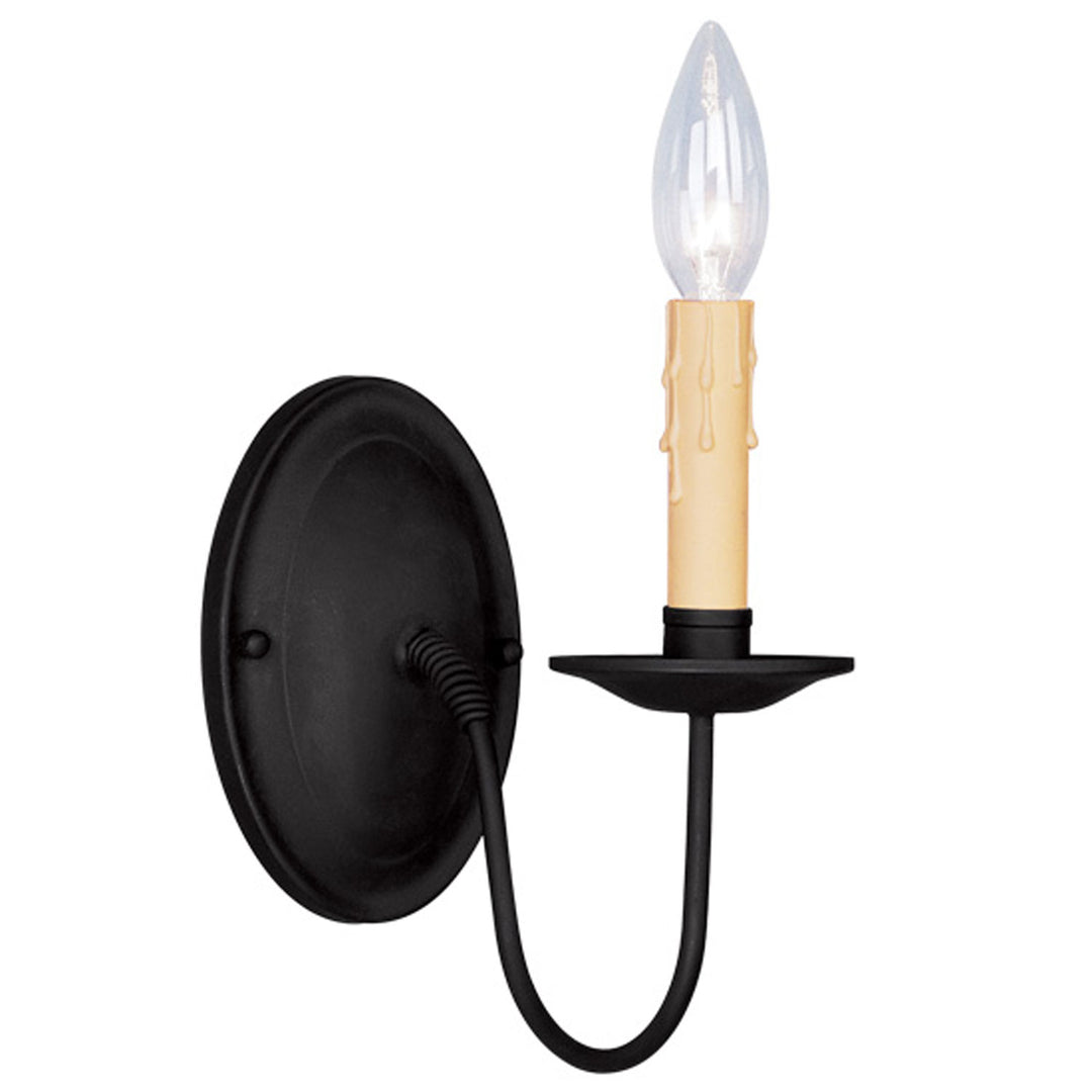 Livex Heritage 4451-04 Wall Sconce Light - Black