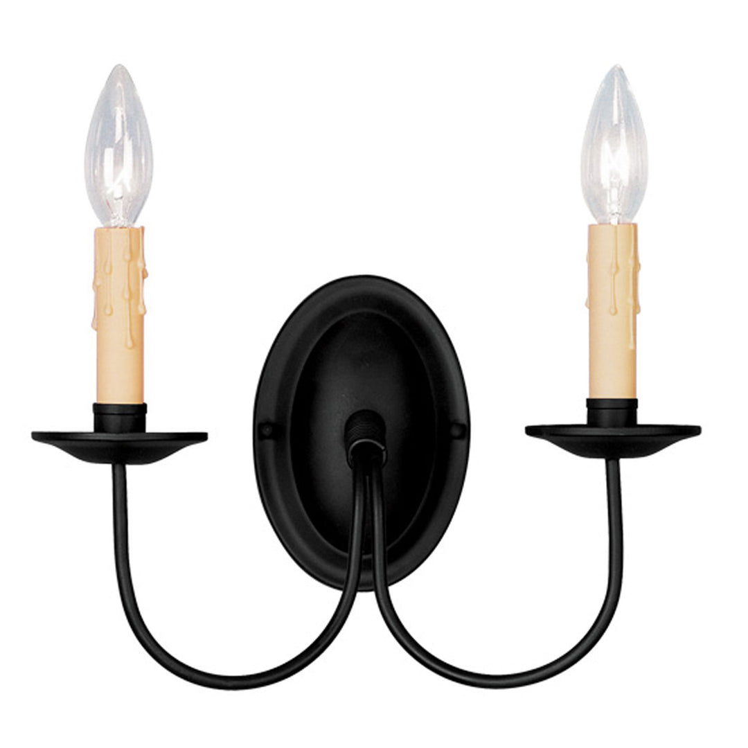 Livex Heritage 4452-04 Wall Sconce Light - Black