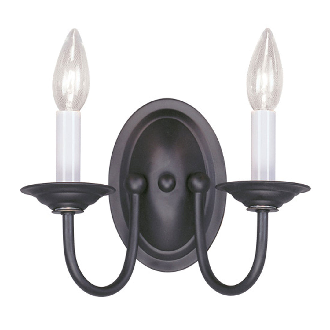 Livex Home Basics 4152-04 Wall Sconce Light - Black