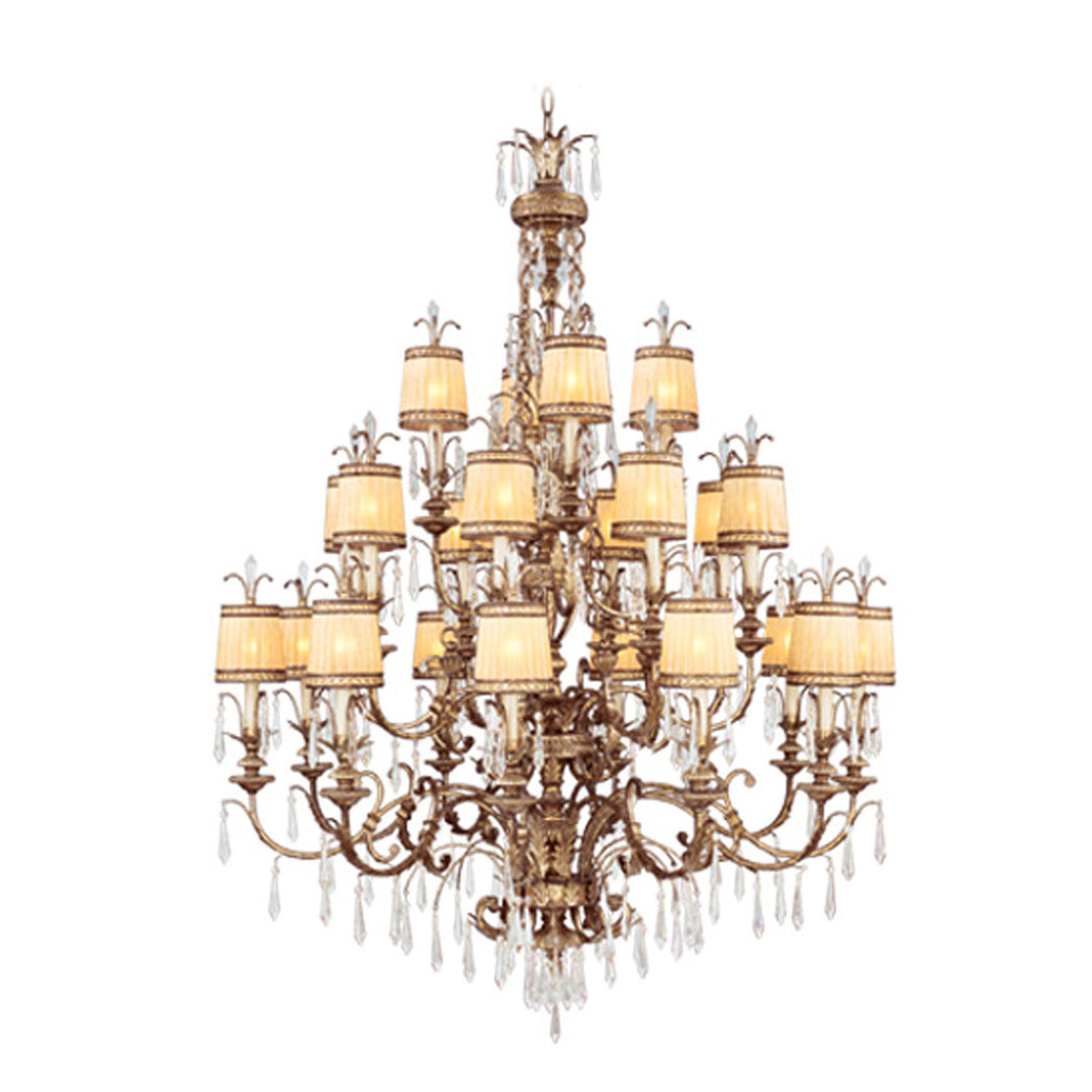 Livex La Bella 8815-65 Chandelier Light - Hand Painted Vintage Gold Leaf