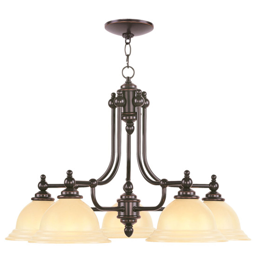 Livex North Port 4255-67 Chandelier Light - Olde Bronze