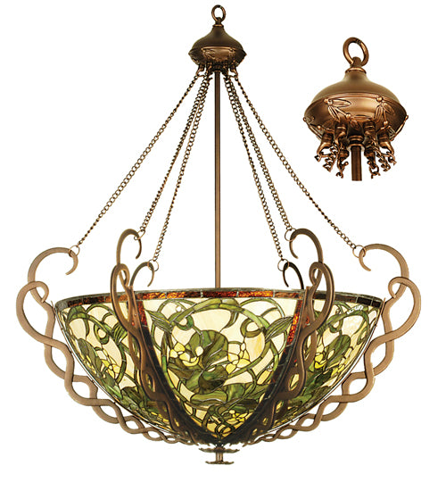 Meyda Tiffany Dutchman'S Pipe 27227 Pendant Light - Craftsman Brown