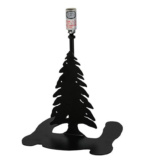 Meyda Tiffany Lighting 27230 Tall Pines One Light Table Base Utility Light Black