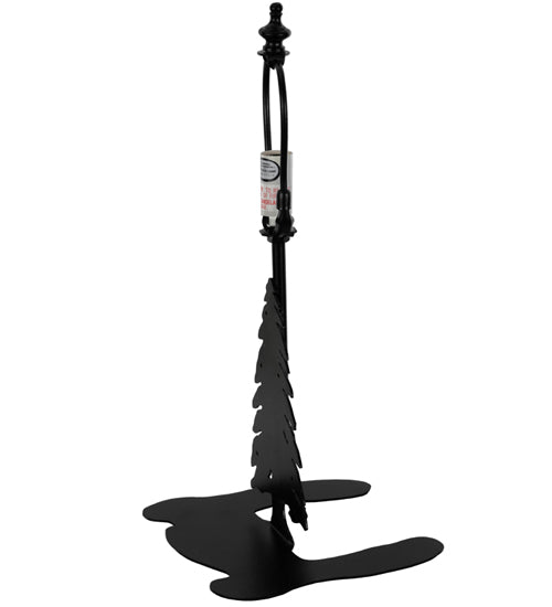 Meyda Tiffany Lighting 27230 Tall Pines One Light Table Base Utility Light Black