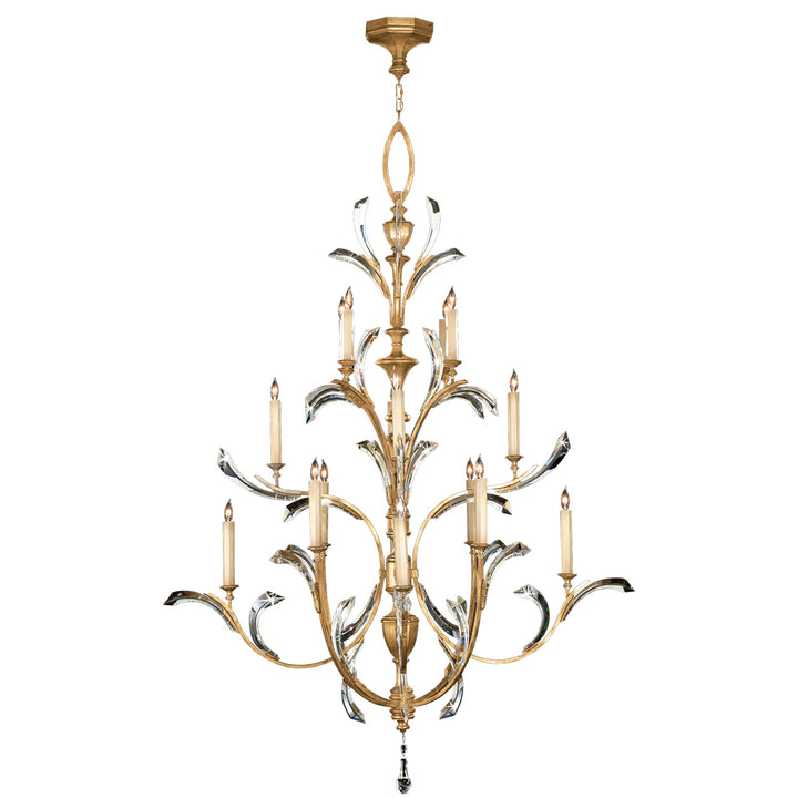 Fine Art Beveled Arcs 767240ST Chandelier Light - Gold