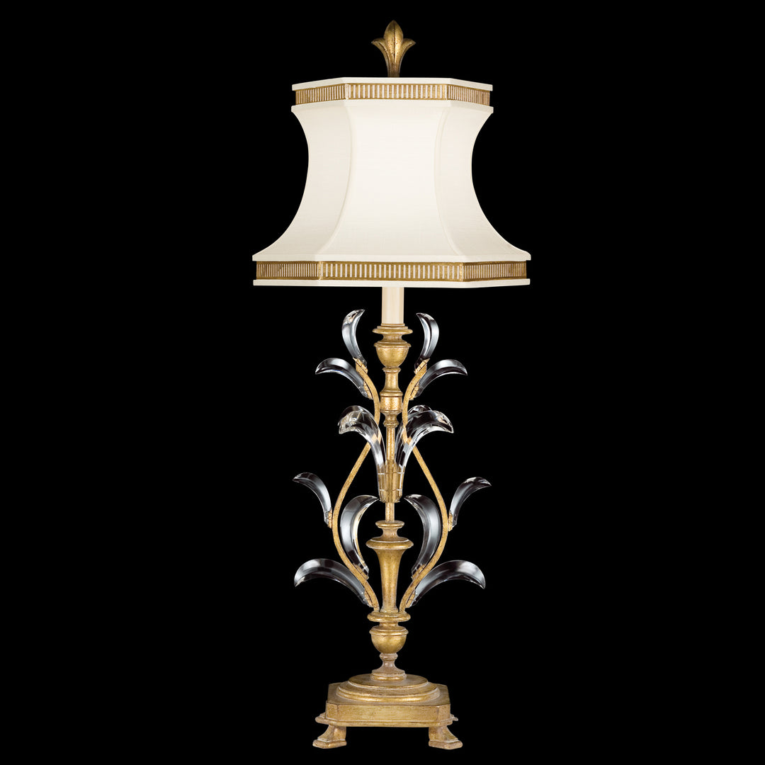 Fine Art Lighting 769010ST Beveled Arcs One Light Table Lamp Lamp Gold, Champ, Gld Leaf