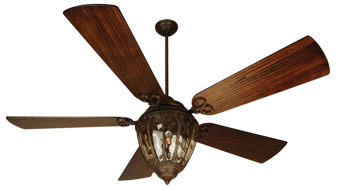 Craftmade Olivier K10337 Ceiling Fan 70 - Aged Bronze Textured, Hand-Scraped Walnut/