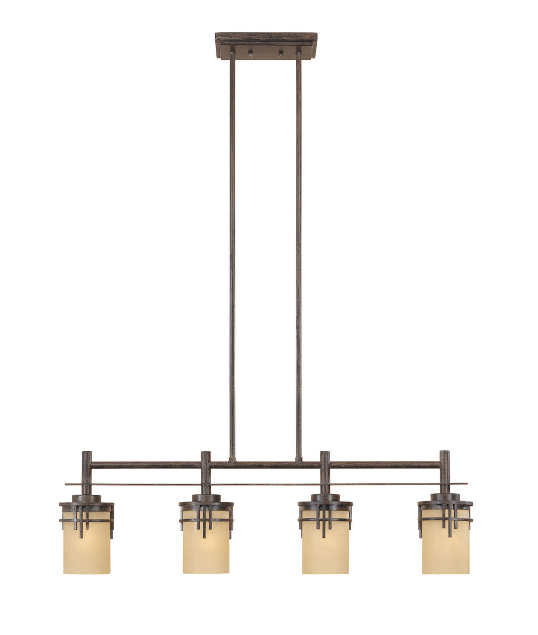 Designers Fountain Mission Ridge 82138-WM Pendant Light - Warm Mahogany