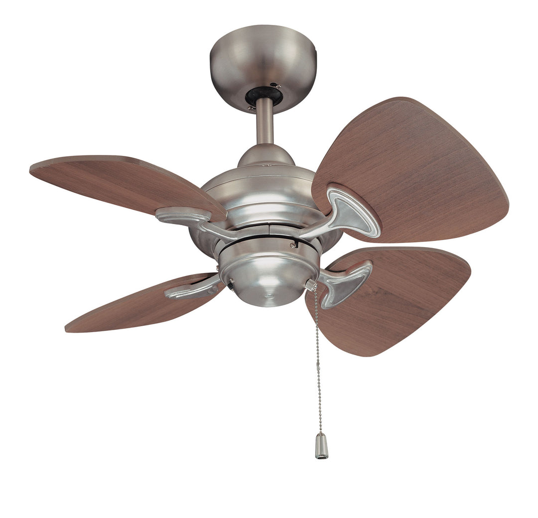 Kendal Aires AC16324-SN Ceiling Fan 24 - Satin Nickel, Royal Walnut/