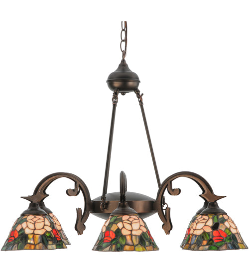 Meyda Tiffany Tiffany Rosebush 27399 Chandelier Light - Craftsman Brown