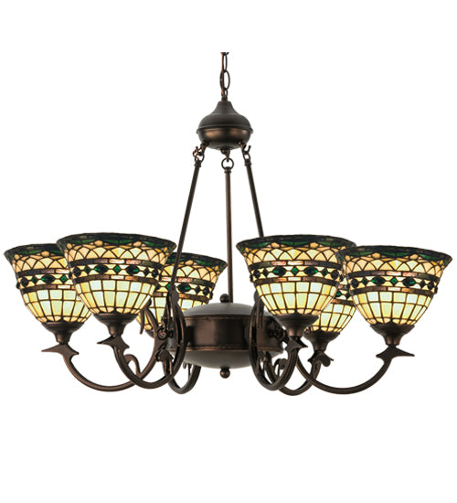 Meyda Tiffany Tiffany Roman 27402 Chandelier Light - Craftsman Brown