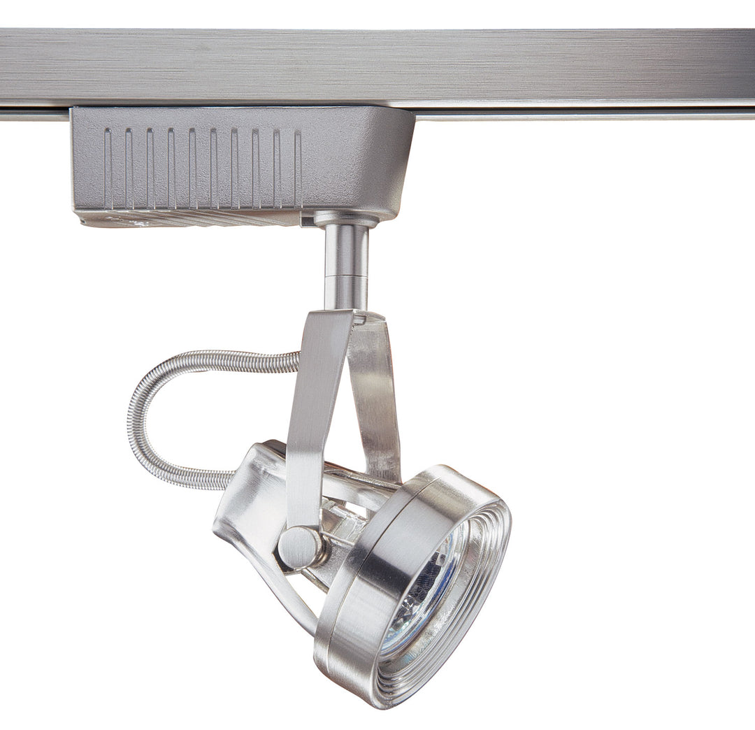 Kendal Lighting TL6601-SN Track Cylinder Low Voltage Cylinder Track Head Track Light Pewter, Nickel, Silver