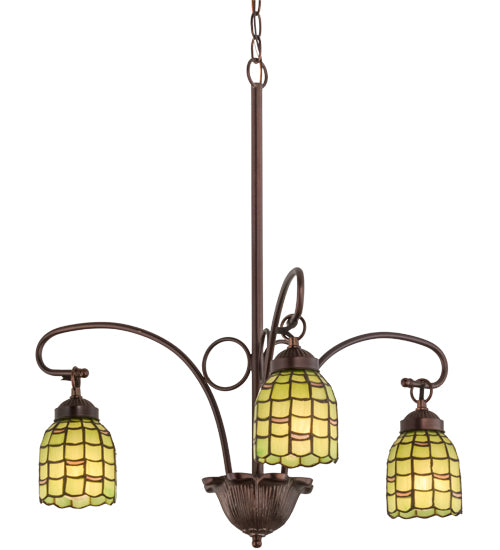 Meyda Tiffany Sea Scallop 27413 Chandelier Light - Mahogany Bronze