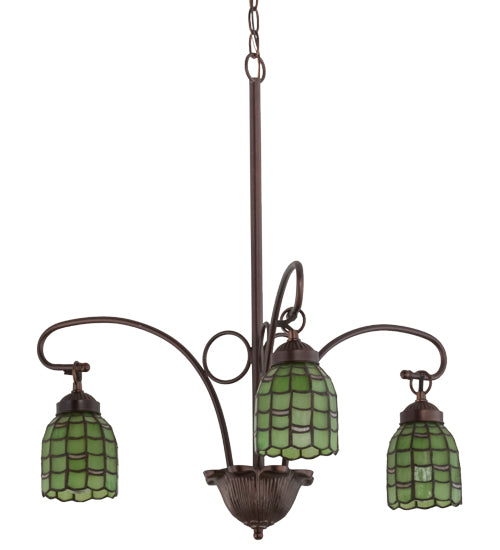 Meyda Tiffany Sea Scallop 27413 Chandelier Light - Mahogany Bronze