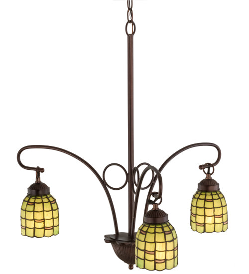 Meyda Tiffany Sea Scallop 27413 Chandelier Light - Mahogany Bronze