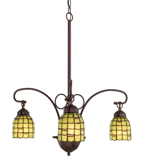 Meyda Tiffany Sea Scallop 27413 Chandelier Light - Mahogany Bronze