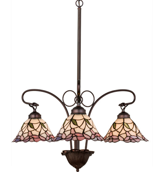 Meyda Tiffany Daffodil Bell 27419 Chandelier Light - Ca Pink