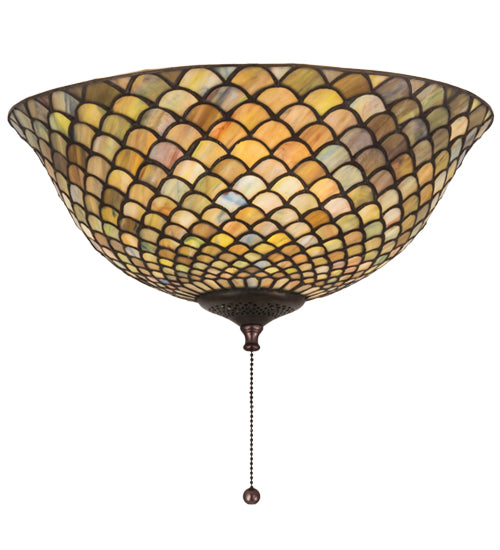 Meyda Tiffany Fishscale 27437 Ceiling Light - Mahogany Bronze