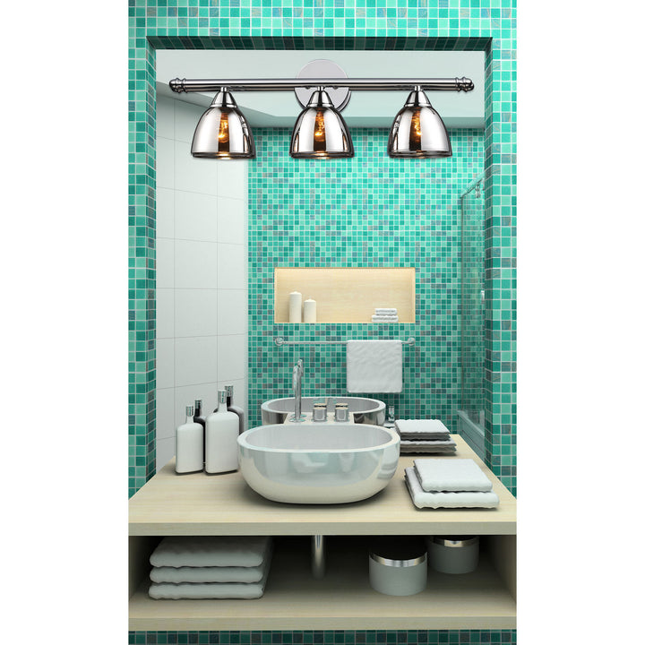 Elk Reflections 10072/3 Bath Vanity Light 23 in. wide - Polished Chrome