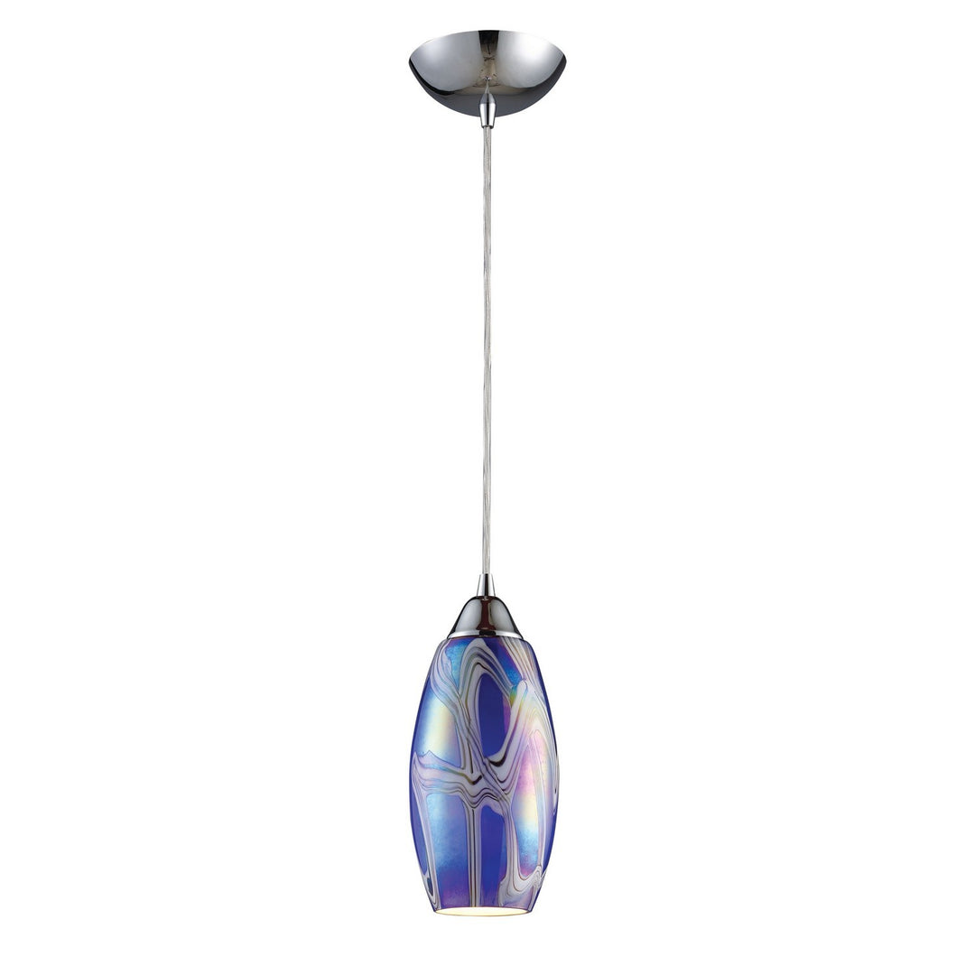 Elk Iridescence 10076/1SBI Pendant Light - Satin Nickel