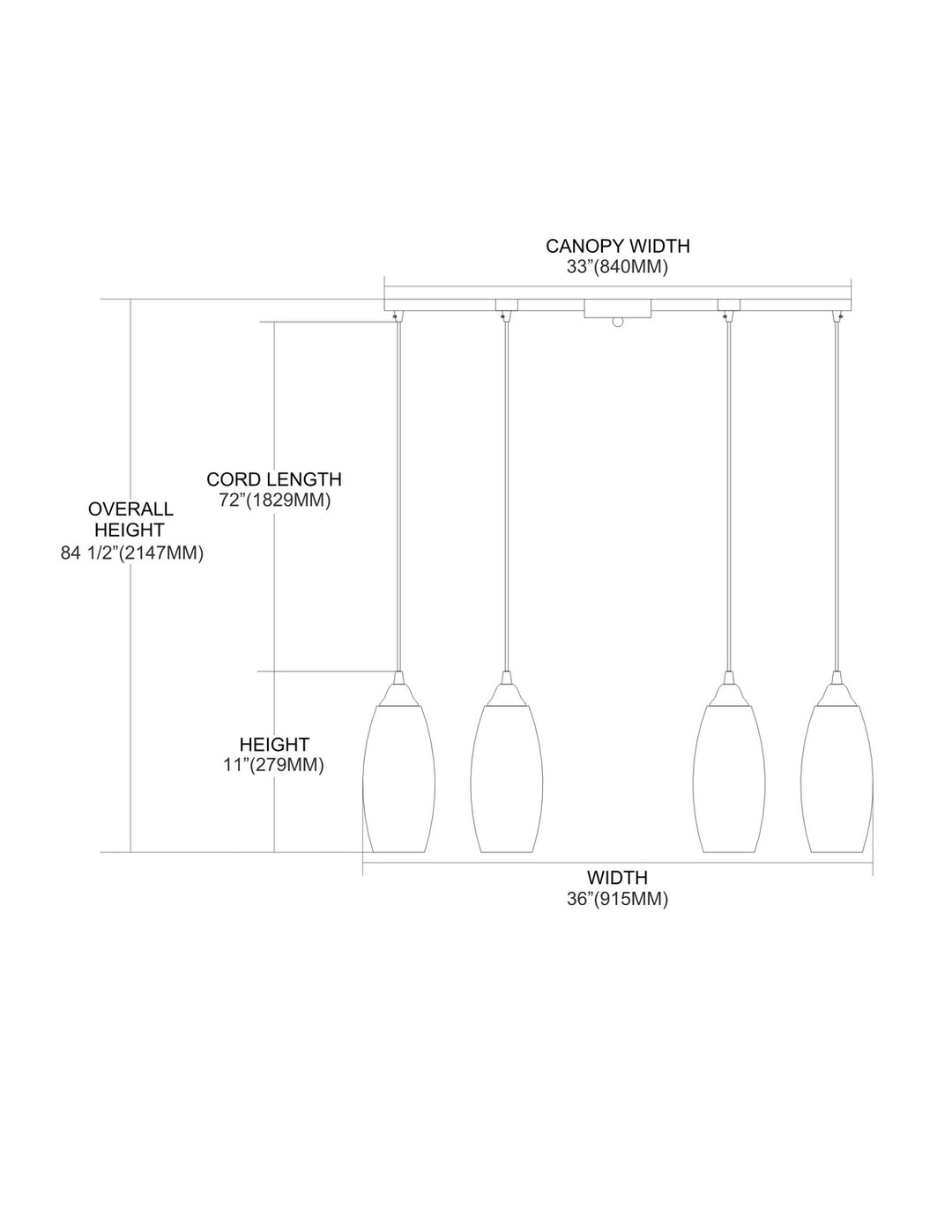 Elk Iridescence 10076/6SBI Pendant Light - Satin Nickel
