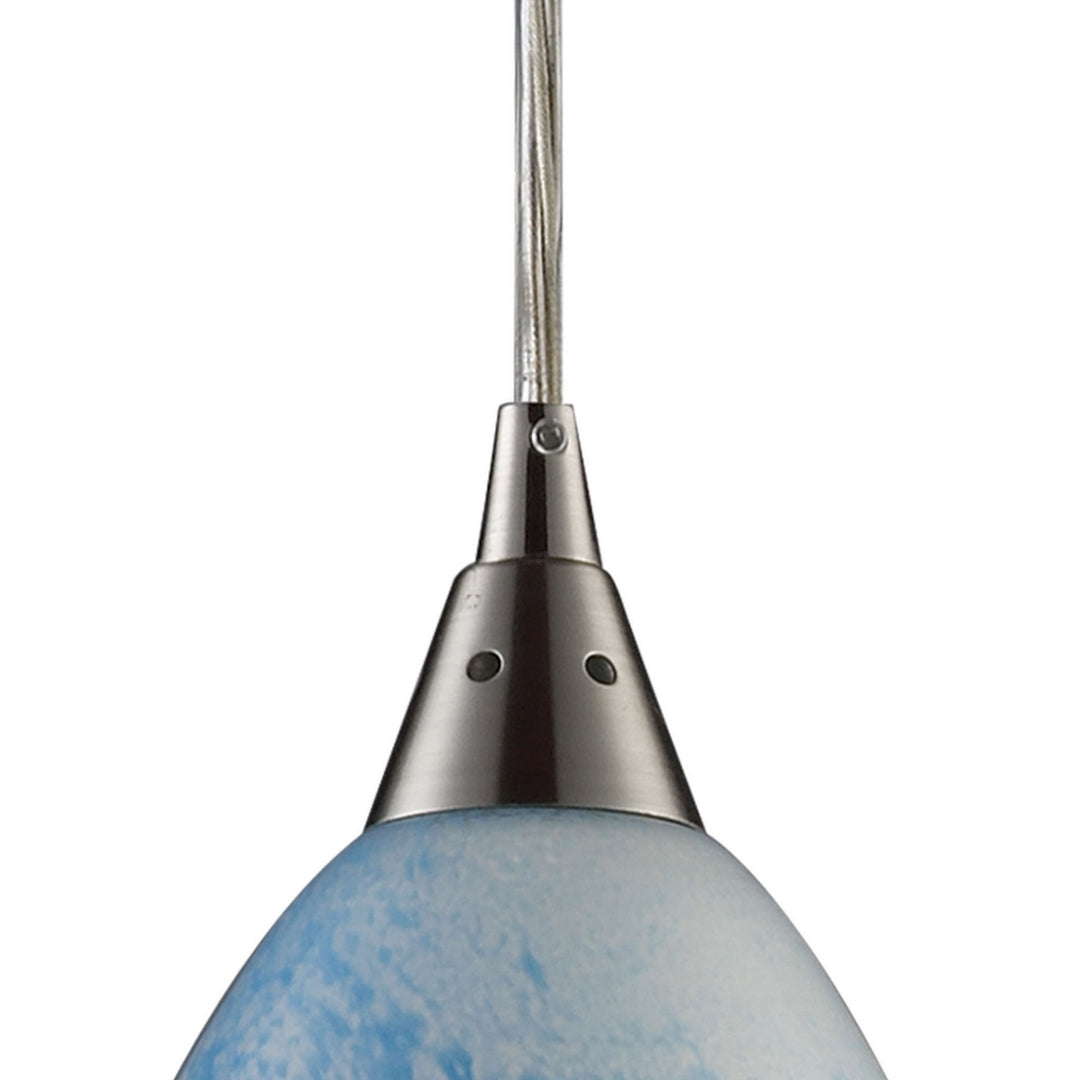 Elk Geologic 10077/1 Pendant Light - Satin Nickel