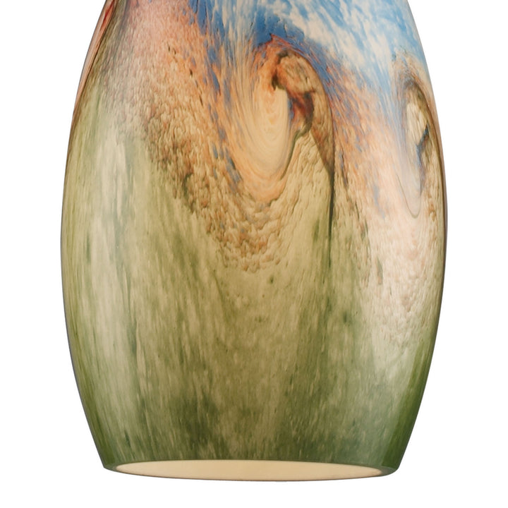Elk Geologic 10077/6 Pendant Light - Satin Nickel