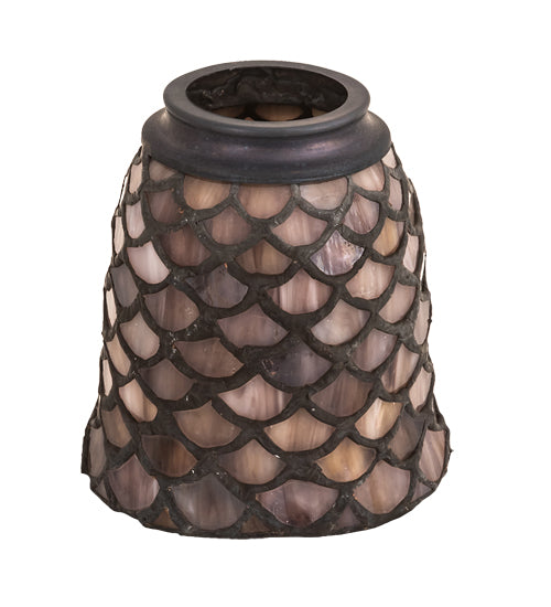 Meyda Tiffany Lighting 27469 Tiffany Fishscale Shade Lamp Shade Bronze / Dark