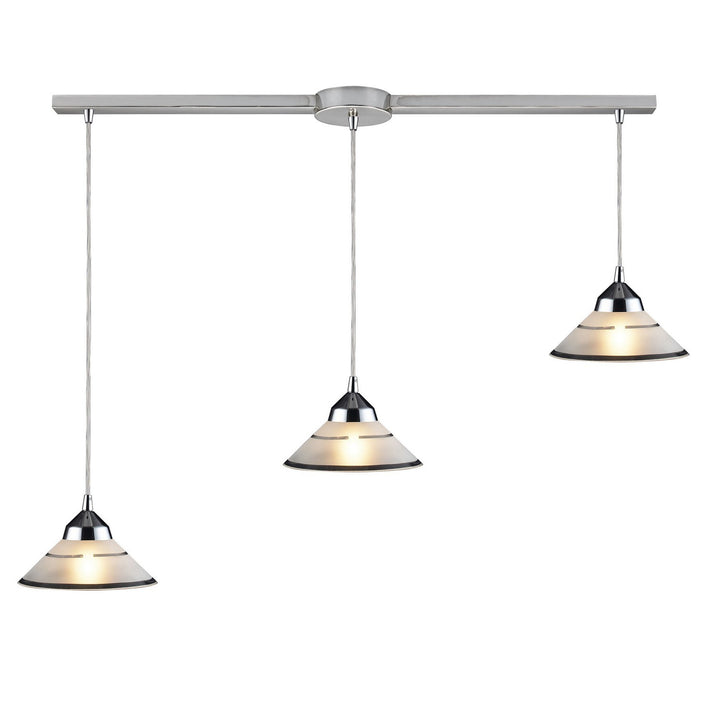 Elk Refraction 1477/3L Pendant Light - Polished Chrome