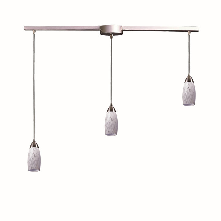 Elk Milan 110-3L-SW Pendant Light - Satin Nickel