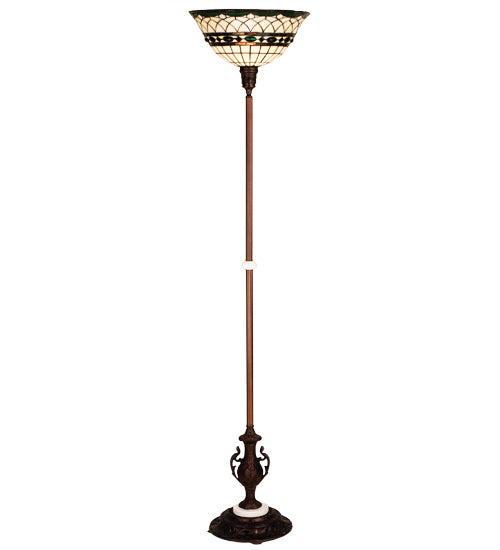 Meyda Tiffany Lighting 27534 Tiffany Roman Torchiere Lamp Bronze / Dark