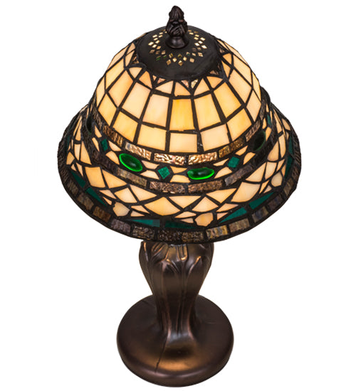 Meyda Tiffany Lighting 27535 Tiffany Roman Table Lamp Lamp Bronze / Dark