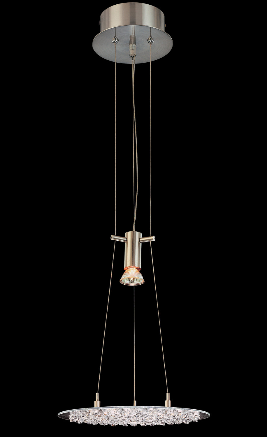 Classic Crystal Lake 16063 SN CP Pendant Light - Satin Nickel