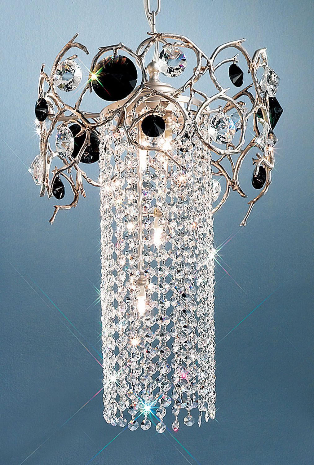 Classic Foresta Colorita 10033 SF BS Pendant Light - Silver Frost