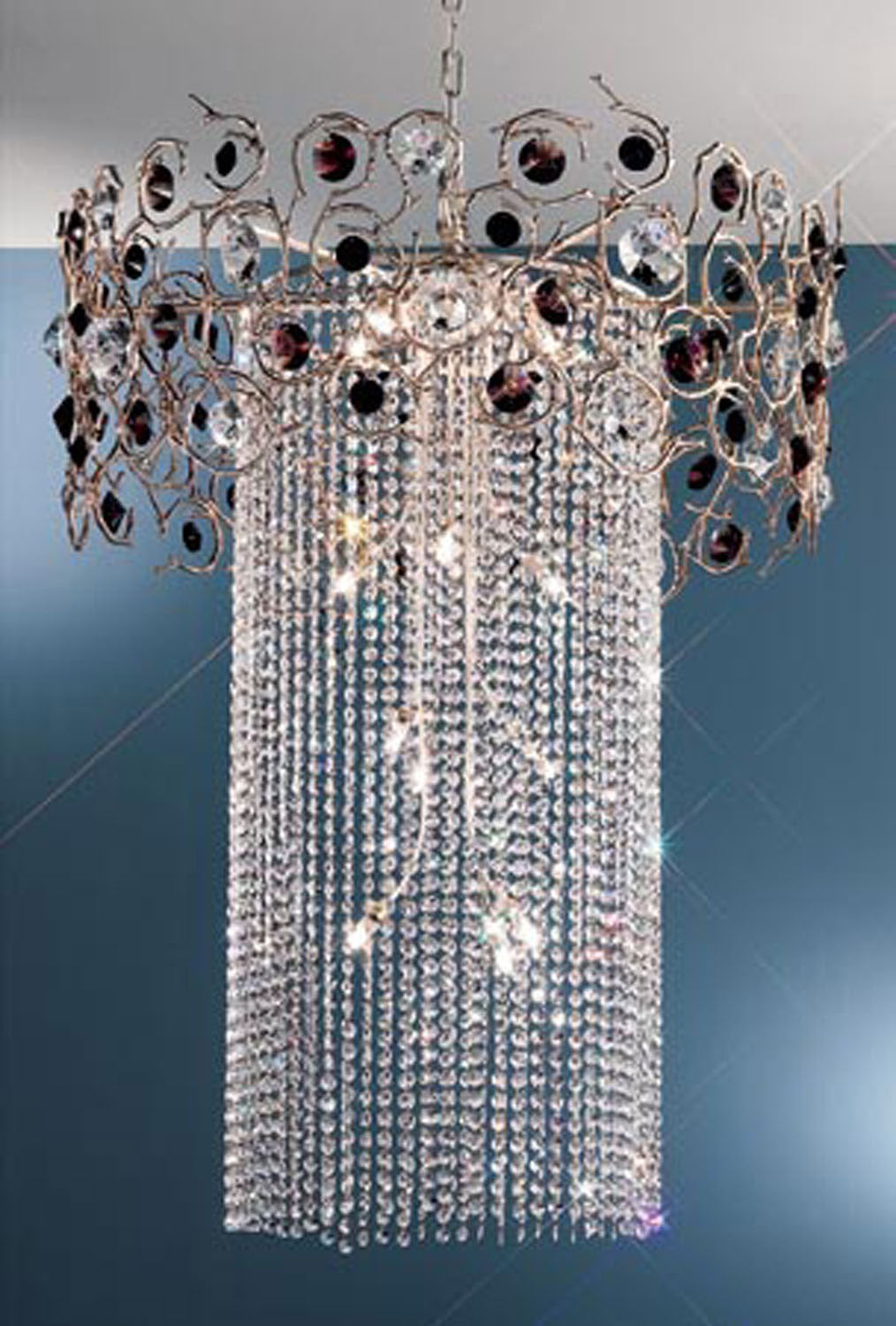 Classic Foresta Colorita 10035 SF BAT Chandelier Light - Silver Frost