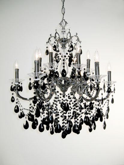 Classic Via Venteo 57013 EP CBK Chandelier Light - Ebony Pearl